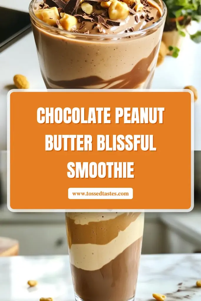 Looking for a delicious and healthy treat? Try this Chocolate Peanut Butter Protein Smoothie! Packed with banana, chocolate protein powder, and natural peanut butter, this protein smoothie recipe is perfect for a quick breakfast or post-workout snack. It's an easy smoothie recipe that will satisfy your chocolate cravings while keeping you on track. Blend it up and enjoy a healthy chocolate smoothie today! Save this recipe! #ChocolatePeanutButterSmoothie #ProteinSmoothieRecipe #HealthySmoothie #EasySmoothies
