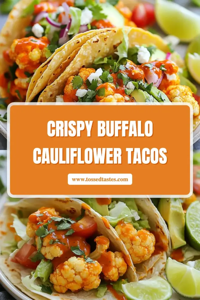 Discover the delicious world of Buffalo Cauliflower Tacos, a perfect blend of spicy and healthy. These Vegan Taco Recipes are not only mouthwatering but also a fantastic way to enjoy a cauliflower dish that everyone will love. Whip up these Cauliflower Tacos in under an hour for a satisfying meal that’s packed with flavor. Ready for a tasty adventure? Make these healthy taco ideas a staple at your dinner table! #BuffaloCauliflowerTacos #VeganTacoRecipes #HealthyEating #CauliflowerTacos
