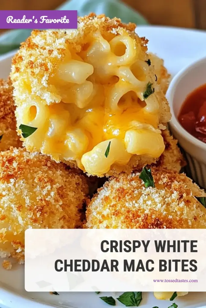 Indulge in these delicious White Cheddar Mac and Cheese Bites! Perfect for any gathering, these baked macaroni and cheese bites are easy to make and sure to impress your guests. Crispy on the outside and creamy on the inside, these panko mac and cheese cups are the ultimate homemade mac and cheese snacks. Elevate your appetizer game with this recipe today! Don’t forget to save for later! #MacAndCheese #Appetizer #ComfortFood #CheeseLovers