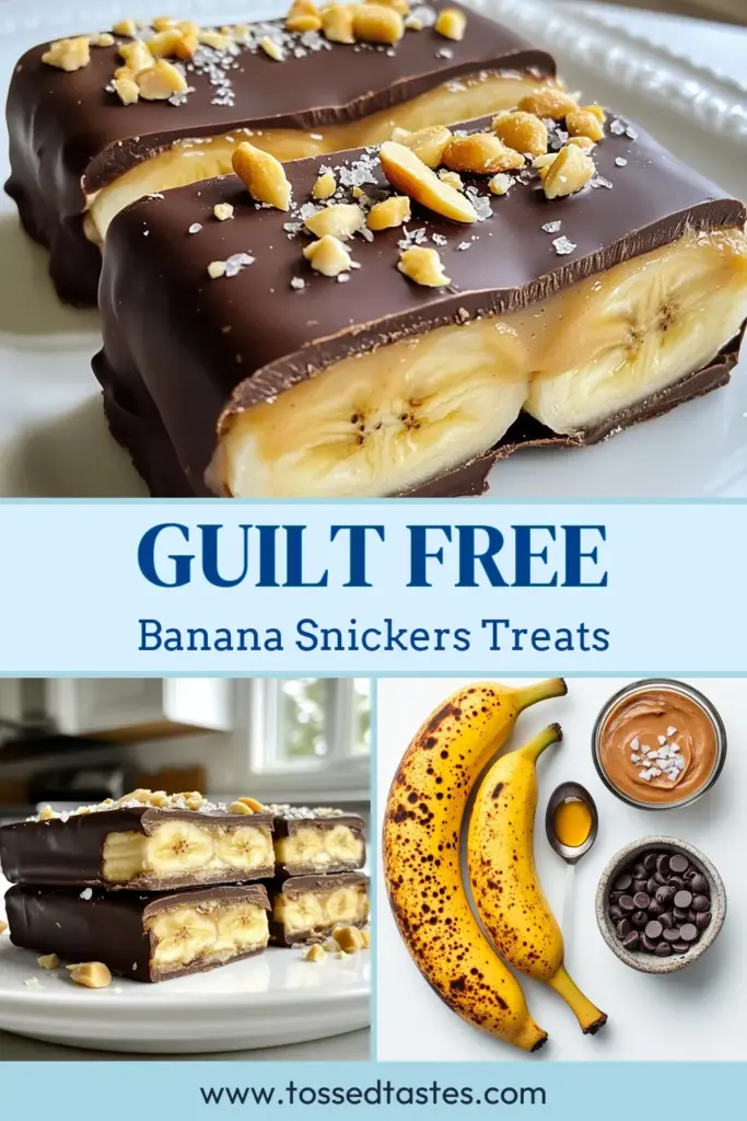 Indulge in a delicious low-calorie dessert with these Low-Cal Frozen Banana Snickers! Perfect as frozen banana snacks, this recipe combines creamy peanut butter and dark chocolate for a heavenly treat. These healthy chocolate treats are guilt-free and satisfy your sweet cravings. Try this easy peanut butter banana recipe and enjoy a sweet snack without the guilt. Save this recipe for later! #LowCalorieDessert #FrozenBananaSnacks #HealthyChocolateTreats #GuiltFreeSnickers
