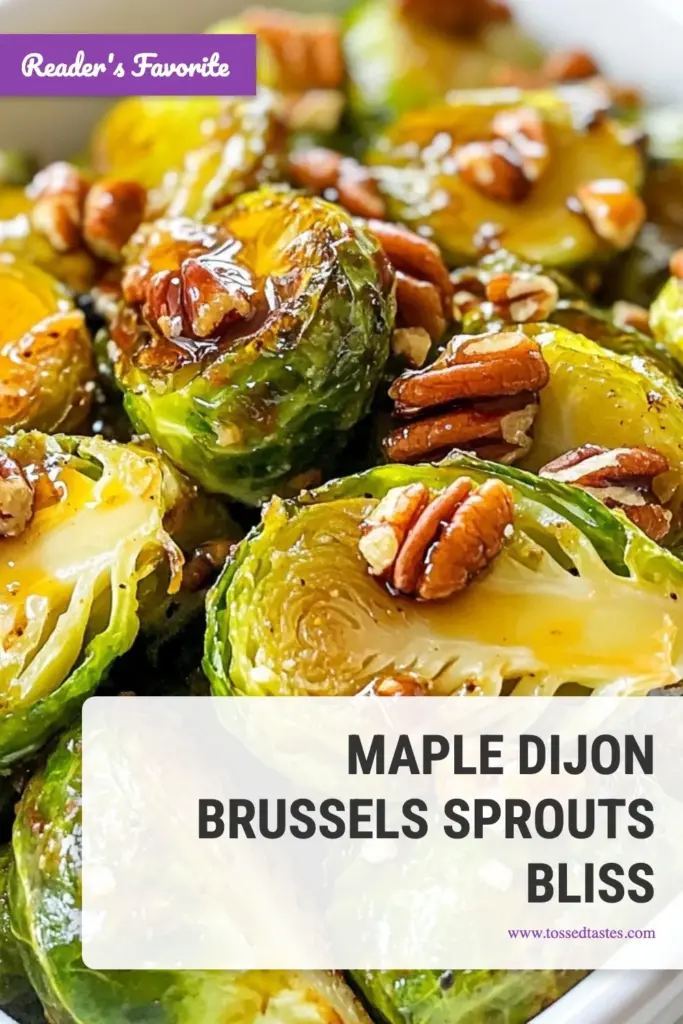 Looking for a delicious and healthy Brussels sprouts dish? Try this Maple Dijon Roasted Brussels Sprouts recipe! Combining the sweetness of maple syrup vegetables with the tang of Dijon mustard, this easy Brussels sprouts side is sure to impress. Perfect for any meal, these roasted Brussels sprouts are not only tasty but also packed with nutrition. Save this recipe for your next dinner! #MapleDijonBrusselsSprouts #HealthySides #RoastedBrusselsSprouts #EasyRecipes