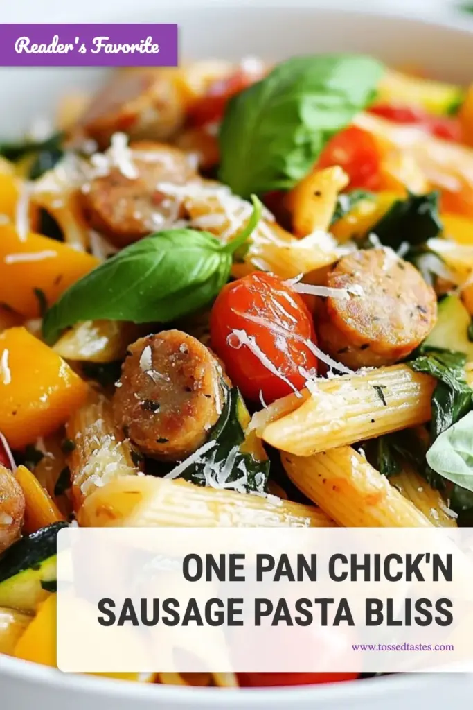 Discover a delicious Chick'n sausage pasta primavera recipe that’s perfect for healthy eating! This hearty whole wheat penne dish combines chicken sausage with vibrant veggies for a flavorful vegetable pasta with sausage that everyone will love. Ready in just 30 minutes, it’s the ultimate healthy chicken sausage pasta meal for busy weeknights. Save this recipe and make today! #ChickenSausagePasta #PastaPrimavera #HealthyPasta #VeggiePasta