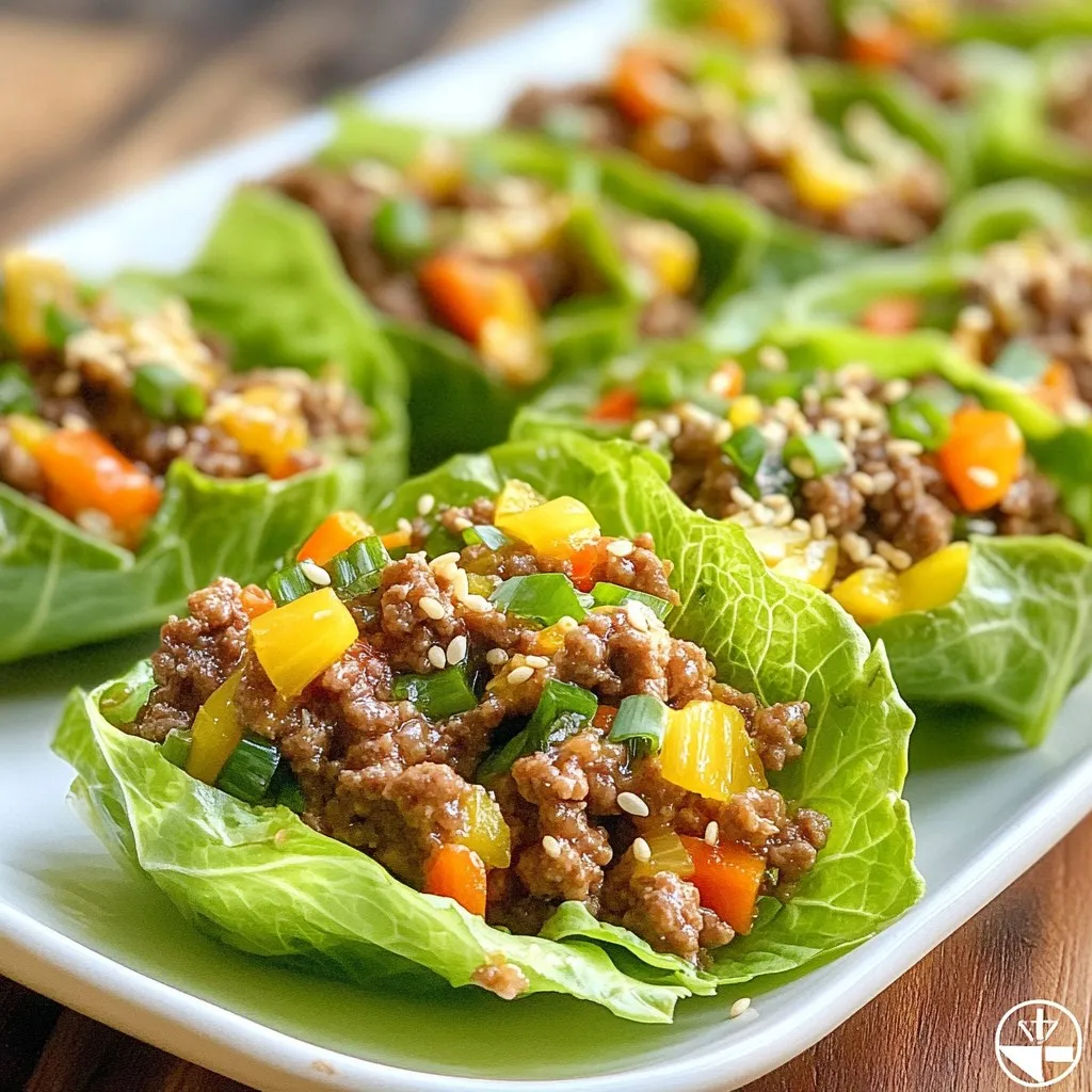 Sesame Ginger Beef Lettuce Cups Tasty and Simple Meal