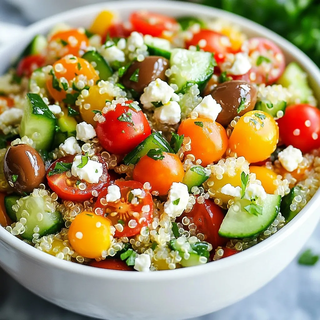 Mediterranean Quinoa Salad Fresh and Flavorful Dish