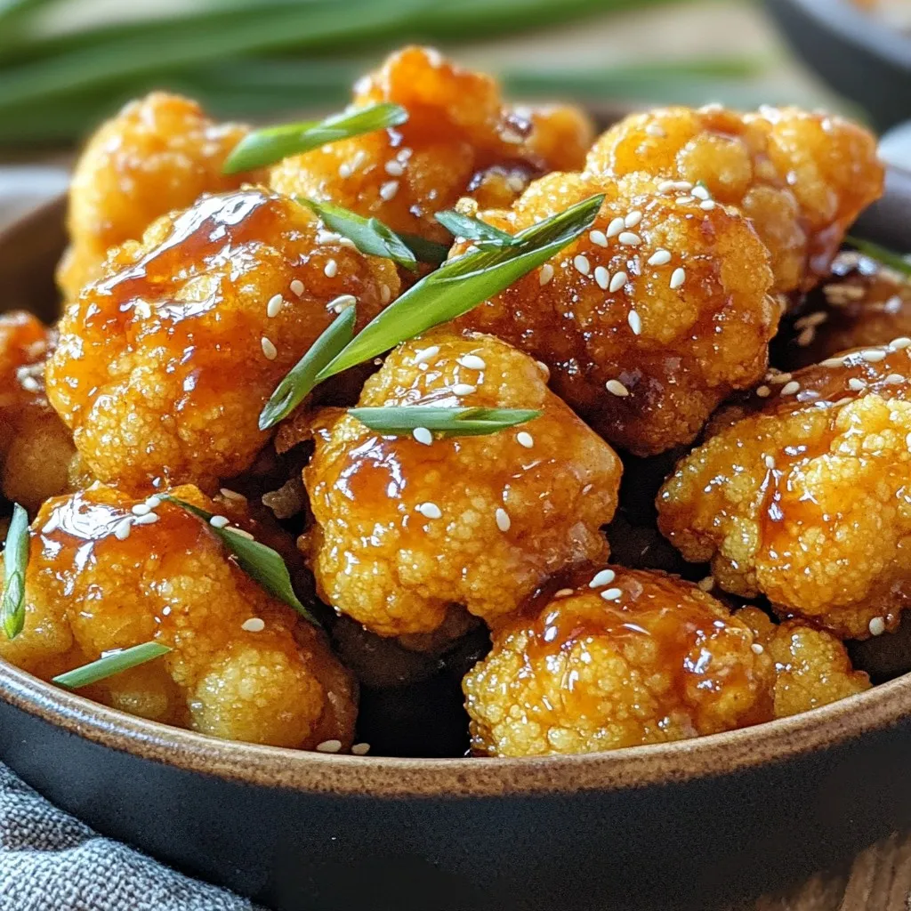 Air Fryer Honey Garlic Cauliflower Bites Delight