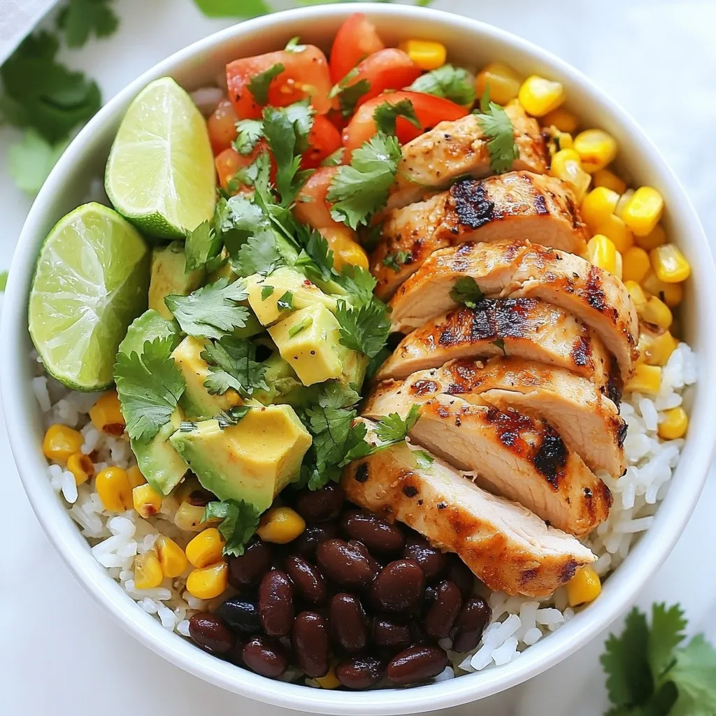 Cilantro Lime Chicken Rice Bowls Fresh and Flavorful Meal