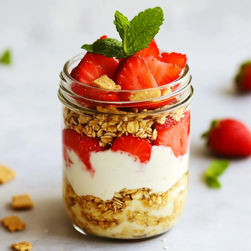 Strawberry Shortcake Overnight Oats Easy Breakfast Meal