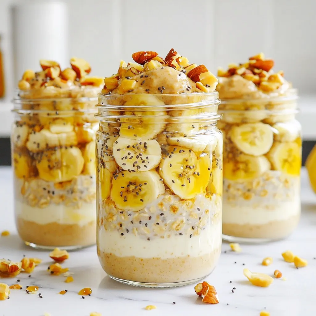 Peanut Butter Banana Overnight Oats Simple Recipe